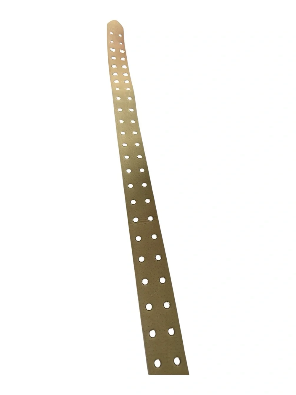 White Double Grommet Belt Silver Tone Buckle‎ Faux Leather Punk Y2K Waist Belt